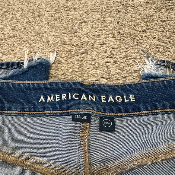 AE Strigid Super High-Waisted Baggy Wide-Leg Ankle Jeans - Picture 8 of 10